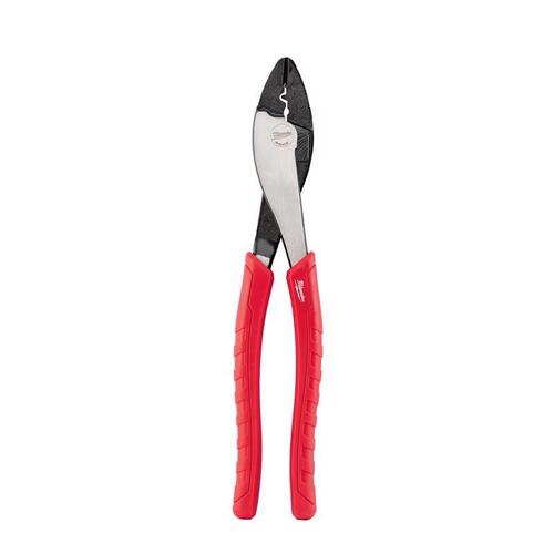 Crimping Plier, 8.976 in OAL, 1-1/2 in Jaw Opening, Comfort-Grip Handle Black/Red