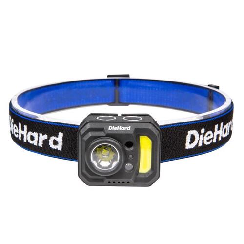 Dorcy 41-6642 Tactical Headlamp DieHard 375 lm Black/Blue LED Black/Blue