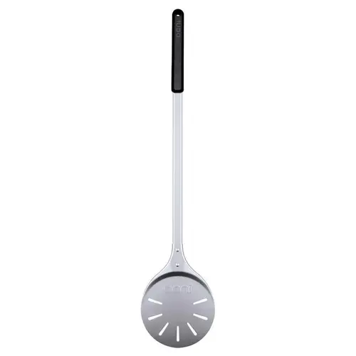 Pizza Turning Peel, Anodized Aluminum, Glass-Reinforced Nylon Handle, 32 in OAL Gray/Silver