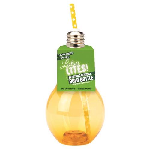 DM Merchandising XLTBBAS12 Indoor Christmas Decor Lotsa Lites LED Assorted Flashing Holiday Beverage Bulb Assorted