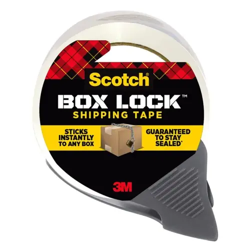 Packing Tape Scotch Box Lock 1.88" W X 54.6 yd L Clear Clear - pack of 6