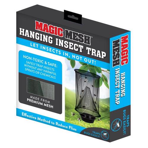 Magic Mesh MM721006 Hanging Insect Trap Mesh/Plastic/Stainless Black