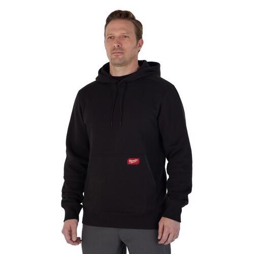 Hoodie XL Banded Sleeve Men's Hooded Black Black