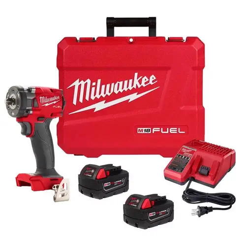 Compact Impact Wrench M18 Fuel 18 V 5 amps 3/8" Cordless Brushless Kit (Battery & Charg