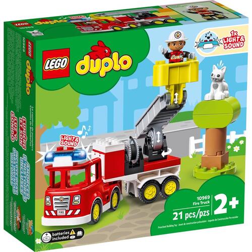 Lego 10969 10969 DUPLO Fire Truck DUPLO ABS/Polycarbonate Multicolored 21 pc Multicolored