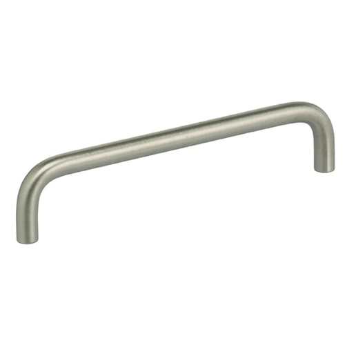 Omnia 9537/128.32D 5" Center to Center Wire Cabinet Pull Satin Stainless Steel Finish