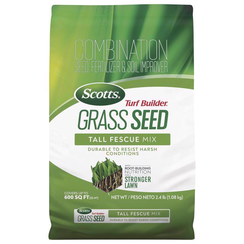 Scotts 18046 Fertilizer/Seed/Soil Improver Turf Builder Tall Fescue Grass Sun or Shade 2.4 lb