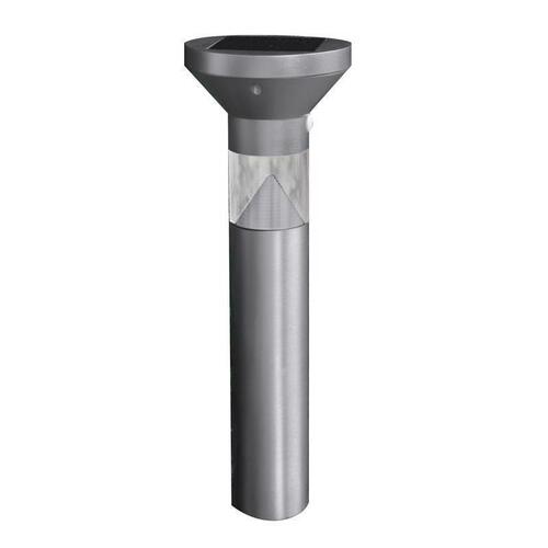 Bollard Light OneSync Brushed Nickel Solar Powered 40 W LED Brushed Nickel