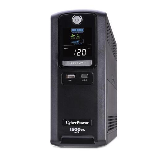 CyberPower LX1500GU3 Battery Backup/Surge Protector 6 ft. L 10 outlets Black 890 J Black