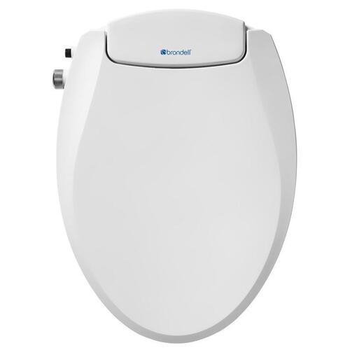 Brondell S101-EW Bidet Toilet Seat Swash Ecoseat White Elongated White