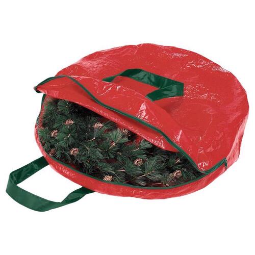 Wreath Storage Bag Black/Red Black/Red