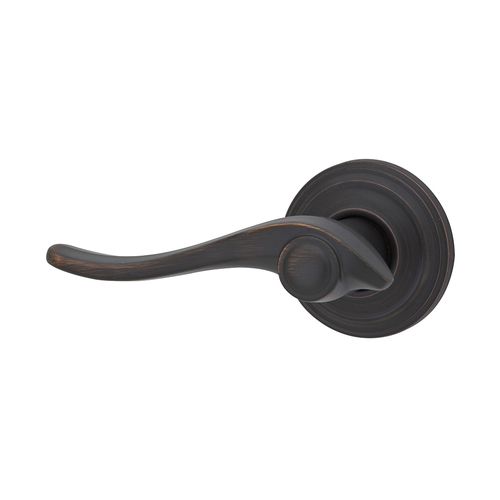 Signature Series Avalon Left Handed Single Dummy Door Lever Iron Black