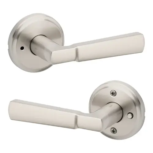 Perth Privacy Lever Satin Nickel