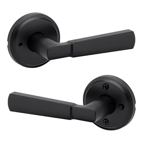 Perth Privacy Lever Matte Black