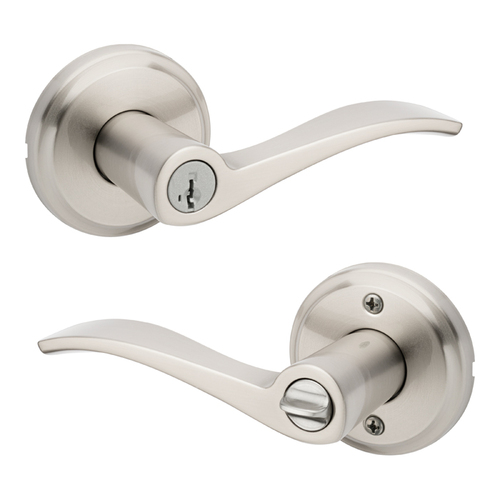 Sedona Keyed Entry Lever Satin Nickel