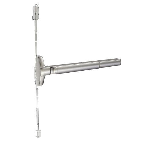 Concealed Vertical Rod Exit Device Satin Nickel