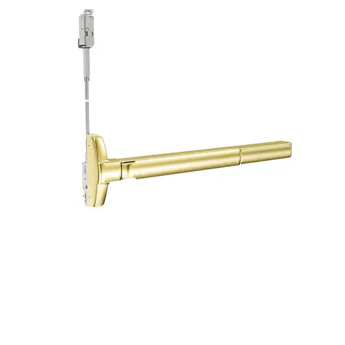 Concealed Vertical Rod Exit Device Satin Brass