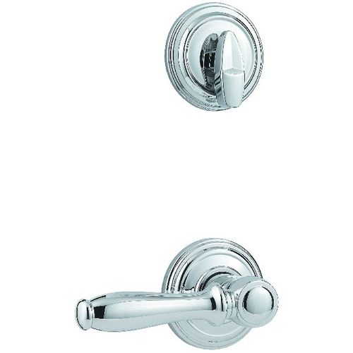 Ashfield Lever Interior Single Cylinder Handleset Trim, Bright Polished Chrome