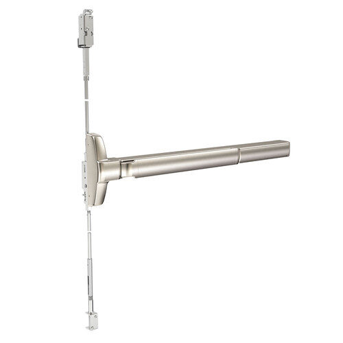 Concealed Vertical Rod Exit Device Satin Stainless Steel