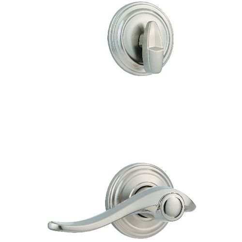 Avalon Lever Interior Single Cylinder Handleset Trim, Satin Nickel