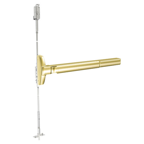 Concealed Vertical Rod Exit Device Satin Brass