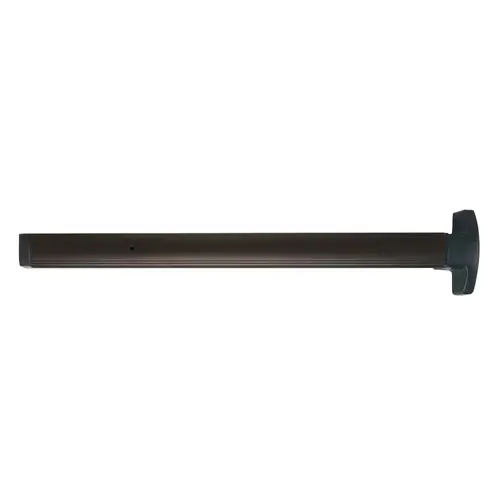 First Choice Building Products 369036-BR Narrow Stile Concealed Vertical Rod Exit, Non-Handed, Exit Only, No Trim, 36" x 84" Device, Dark Bronze Anodized Aluminum