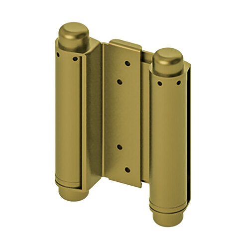 Hager 126810 1303 4" Full Surface Double Acting Spring Hinge, Satin Brass Finish