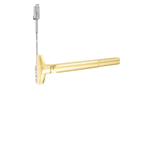 Concealed Vertical Rod Exit Device Bright Brass