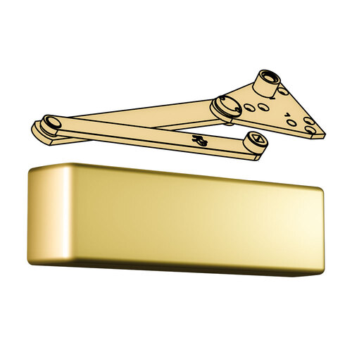 Door Closer Bright Brass