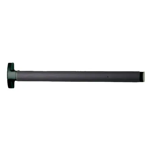 First Choice Building Products 369236-BL Narrow Stile Concealed Vertical Rod Exit, Non-Handed, Prepped for Exterior Key Cylinder, No Cylinder, 36" x 84" Device, Black Anodized Aluminum