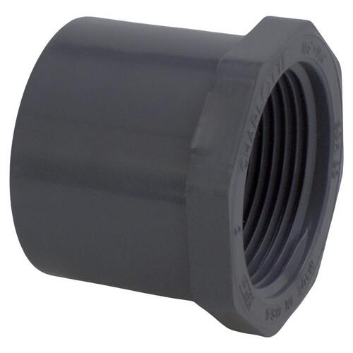 Reducing Bushing Schedule 80 1-1/2" Spigot T X 1-1/4" D FPT PVC