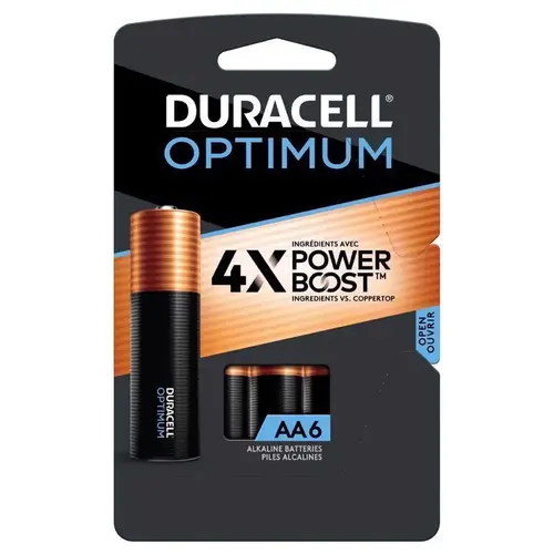 32566 Optimum Battery, 1.5 V Battery, AA Battery, Alkaline - pack of 6