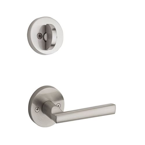 Montreal Lever Interior Single Cylinder Handleset Trim, Satin Nickel