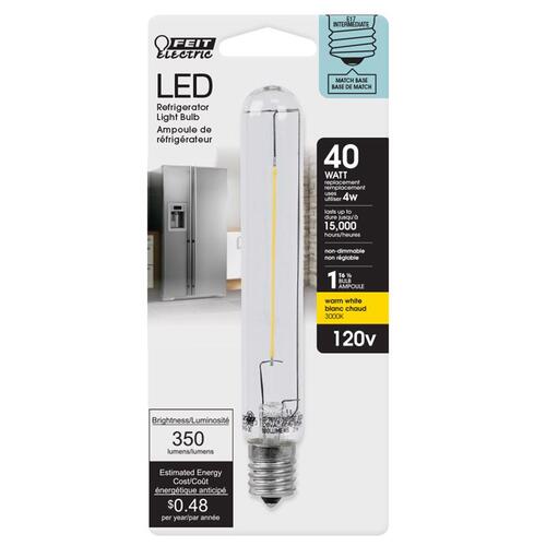 LED Bulb T6.5 E17 (Intermediate) Warm White 40 W Clear