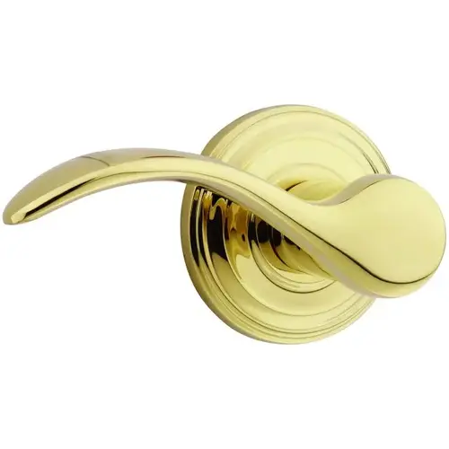 Pembroke Lever Interior Dummy Handleset Trim, Bright Polished Brass