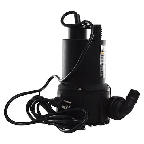Wayne VIP15 Submersible Utility Pump, 1-Phase, 6.2 A, 120 V, 0.2 hp, 1-1/4 in Outlet, 2050 gph, Thermoplastic Impeller