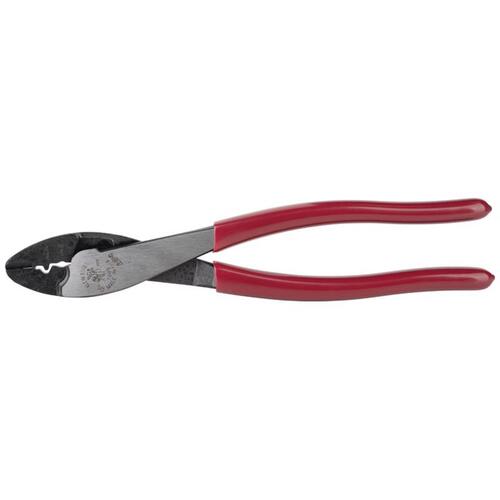 Crimping and Cutting Tool, 10 to 22 AWG Wire, 10 to 22 AWG Cutting Capacity, 9-3/4 in OAL Red