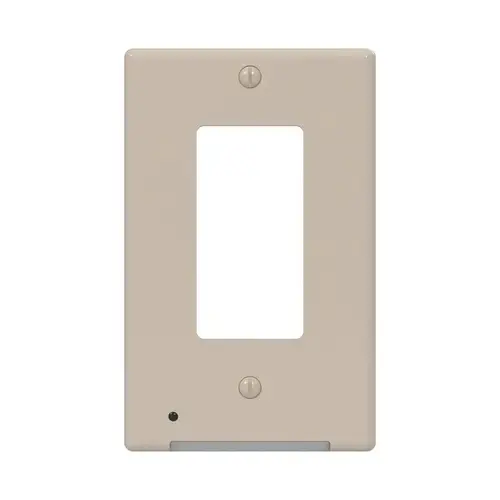Westek LCR-CDDO-AL LumiCover Nightlight Wallplate, 1.2 in L, 4-1/2 in W, Almond
