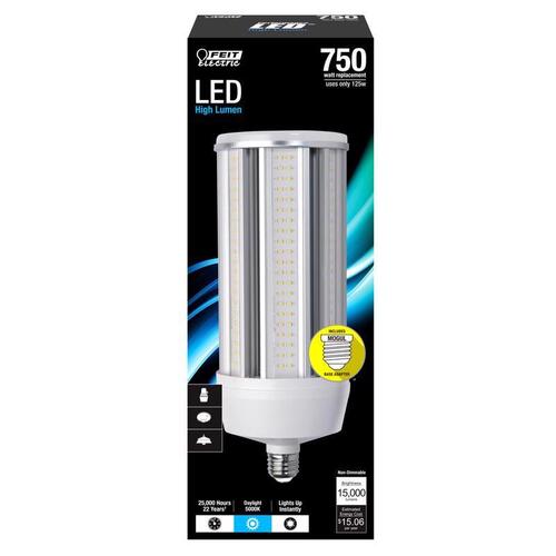 LED Bulb Cylinder E26 (Medium) Natural Light 750 W Daylight