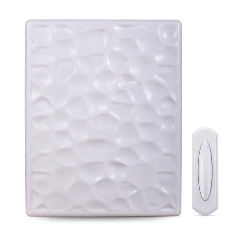 Heath Zenith SL-7400-03 Doorbell Kit, Wireless, 85 dB, White