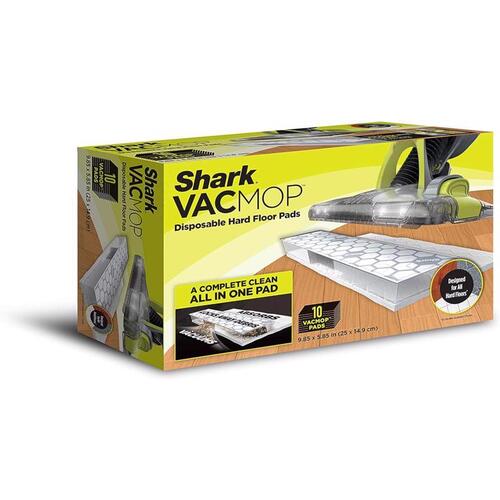 Shark VMP10 Disposable Wet Cleaning Pad 5.85" W X 9.85" L Floor Applicator Cotton White