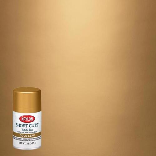 Aerosol Paint, High-Gloss, Gold Leaf, 3 oz, Can - pack of 6