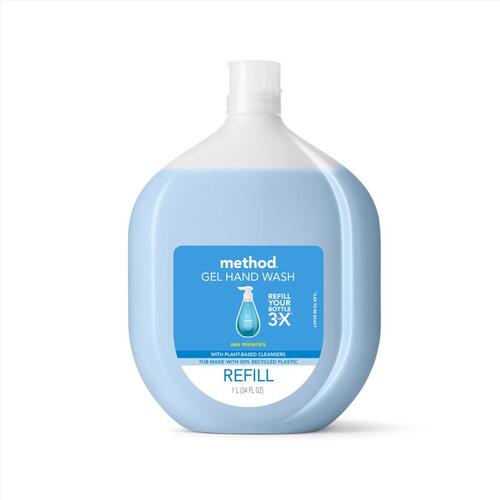 Gel Hand Wash Sea Minerals Scent Antibacterial 34 oz - pack of 4