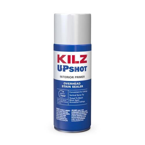 KILZ 10007 Aerosol Primer/Sealer Up Shot White Flat Oil-Based 10 oz White