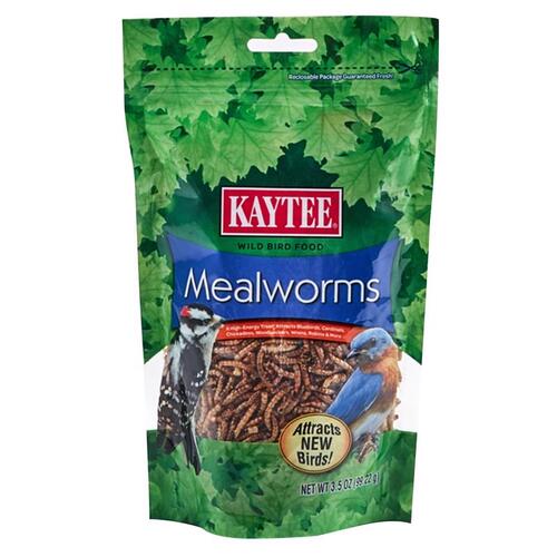 Mealworms Bluebird Dried Mealworm 3.5 oz - pack of 6