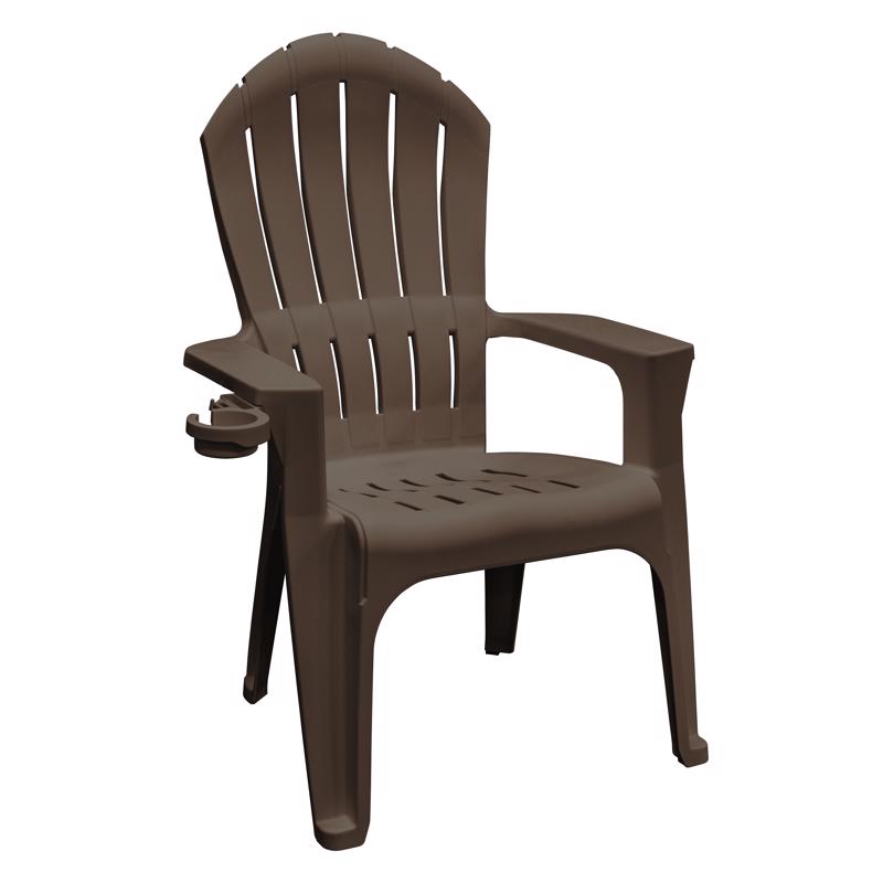 Adams 8390-60-3700 Chair Big Easy Earth Brown Polypropylene Frame Adirondack