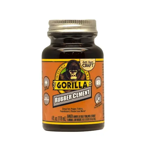 Rubber Cement Craft High Strength Clear 4 oz Clear