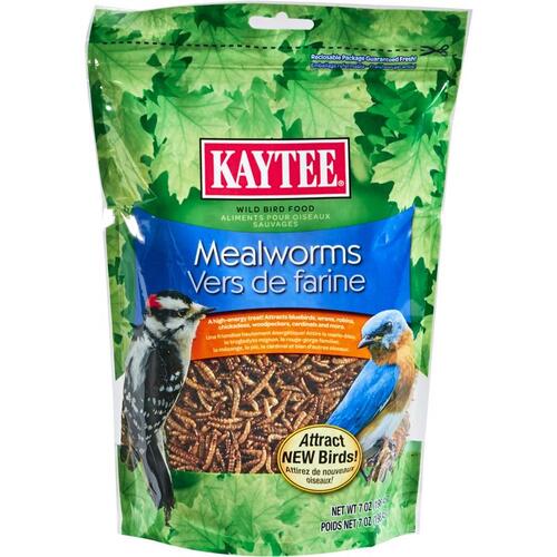 Mealworms Bluebird Dried Mealworm 7 oz - pack of 6