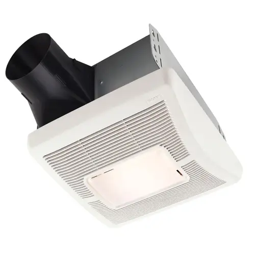 InVent Series 70 CFM Ceiling Installation Bathroom Exhaust Fan with Light White