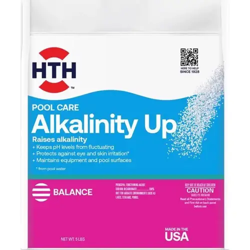 HTH 67060 Pool Care Alkalinity Up 5 Lb. Alkalinity Increaser Granule